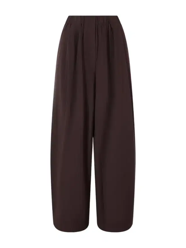 Pleated Cotton-blend Poplin Wide-leg Pants