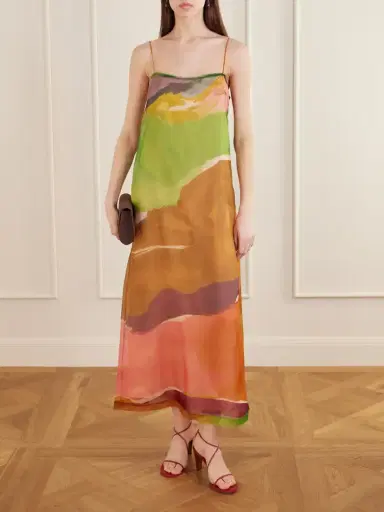 Ulla Johnson Printed Silk-organza Midi Dress | Thumbnail 2 Ulla Johnson Printed Silk-organza Midi Dress | Thumbnail 2