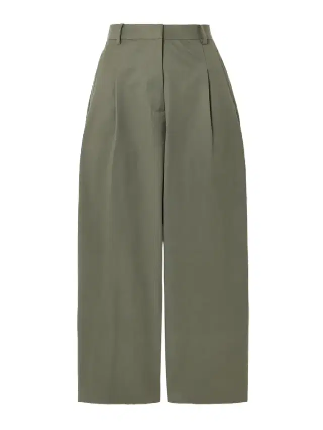 Pleated Cotton-blend Tapered Pants