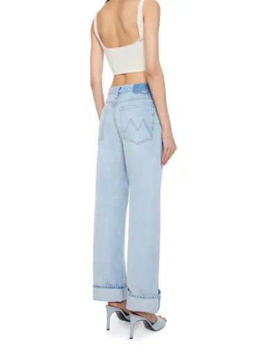 Mother Dodger Button Hover Cuff Jeans | Thumbnail 3