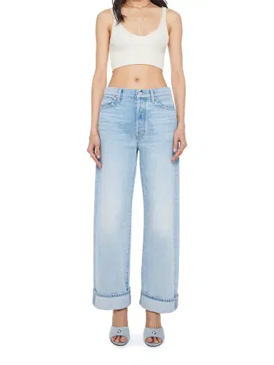 Mother Dodger Button Hover Cuff Jeans | Thumbnail 1
