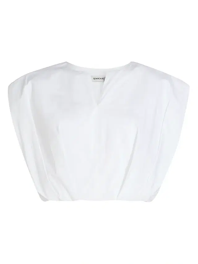 Women's Wrenli Pleated Crop Top - White