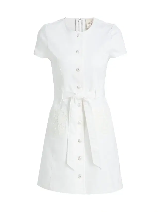 Cinq à Sept Women's Jaclyn Lace-Pocket Denim Minidress - White
