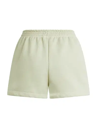 Favorite Daughter Women's The Embroidered Logo Sweat Shorts - Light Sage - Size XL | Thumbnail 3