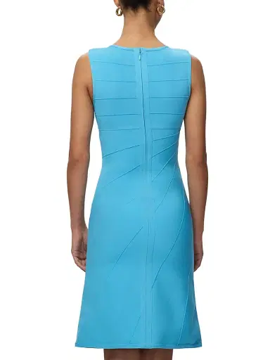 Hervé Léger Women's Rhea Compact-Knit Knee-Length Dress | Thumbnail 5