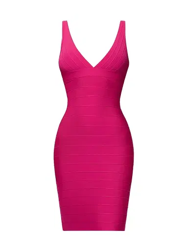 Hervé Léger Women's 40th Anniversary The Backstage Knee-Length Dress - Punch - Size XXS | Thumbnail 1