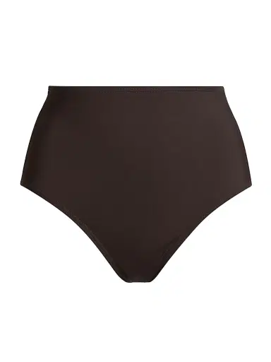 Nili Lotan Women's High-Waisted Bikini Bottom - Espresso - Size Large | Thumbnail 1