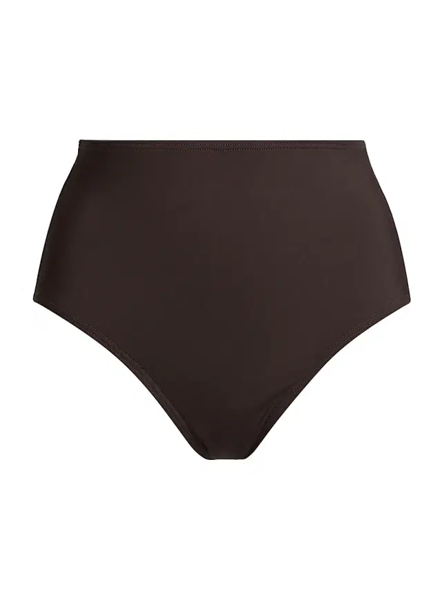 Women's High-Waisted Bikini Bottom - Espresso