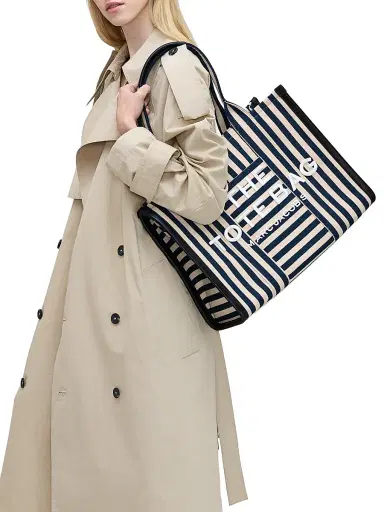 Marc Jacobs Women's The Stripe Canvas Large Tote Bag | Thumbnail 2 Marc Jacobs Women's The Stripe Canvas Large Tote Bag | Thumbnail 2