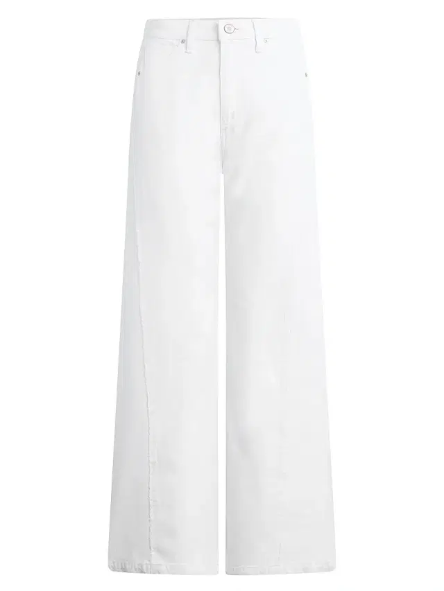 Hudson Jeans Women's Jodie Wide-Leg Frayed Seam Jeans - White