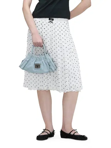 Marc Jacobs Women's The Suede Cristina Small Satchel - Blue Mist | Thumbnail 3