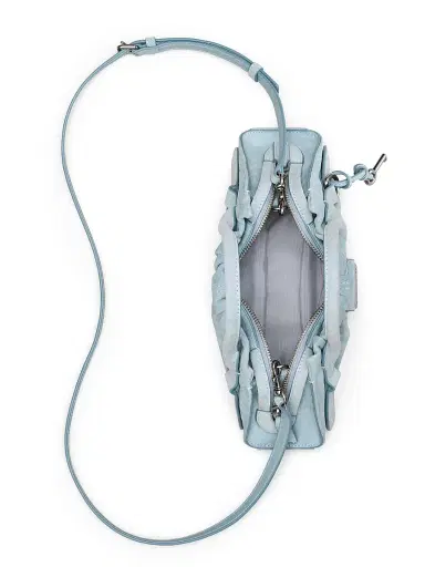 Marc Jacobs Women's The Suede Cristina Small Satchel - Blue Mist | Thumbnail 7