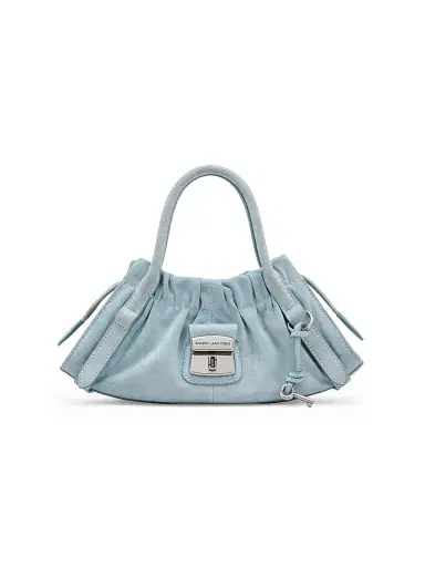 Marc Jacobs Women's The Suede Cristina Small Satchel - Blue Mist | Thumbnail 1