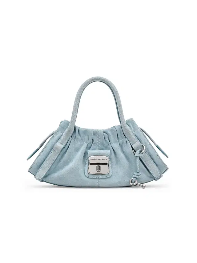 Women's The Suede Cristina  Satchel - Blue Mist