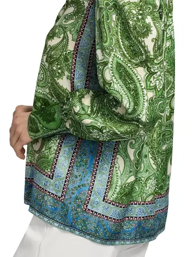 Elie Tahari Women's The Olivia Regent Paisley Shirt - Regent Paisley | Thumbnail 6 Elie Tahari Women's The Olivia Regent Paisley Shirt - Regent Paisley | Thumbnail 6
