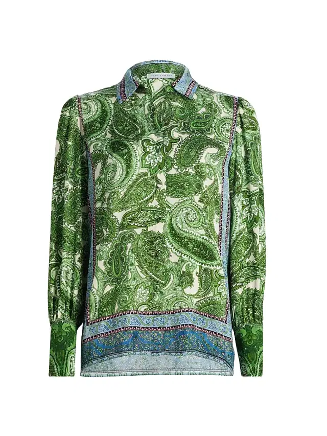 Elie Tahari Women's The Olivia Regent Paisley Shirt - Regent Paisley