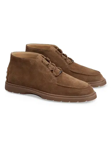 Tod's Men's Suede Desert Chukka Boots - Dark Brown - Size 13 | Thumbnail 2