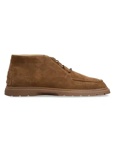 Tod's Men's Suede Desert Chukka Boots - Dark Brown - Size 13 | Thumbnail 1