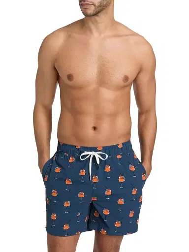 Onia Men's Charles Swim Trunk - Navy Multi | Thumbnail 3