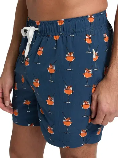 Onia Men's Charles Swim Trunk - Navy Multi | Thumbnail 5