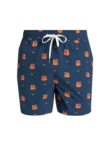 Onia Men's Charles Swim Trunk - Navy Multi | Thumbnail 1