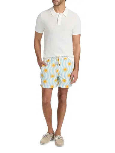 Onia Men's Charles Swim Trunk - Light Blue Multi | Thumbnail 2