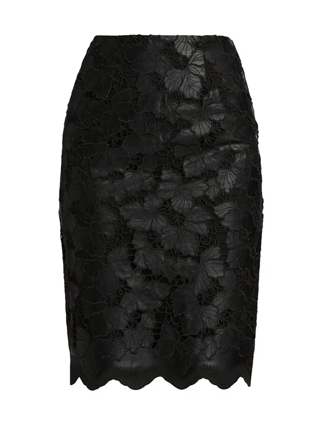 Women's Royal Pencil Knee-Length Skirt - Black