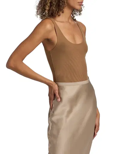 L'Agence Women's Kalea Scoopneck Tank Bodysuit - Dark Macchiato - Size XXL | Thumbnail 4