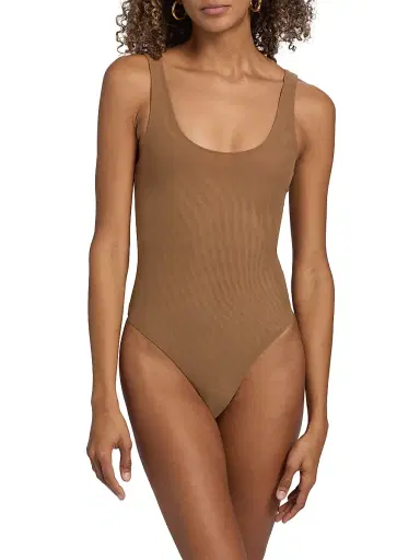 L'Agence Women's Kalea Scoopneck Tank Bodysuit - Dark Macchiato - Size XXL | Thumbnail 6