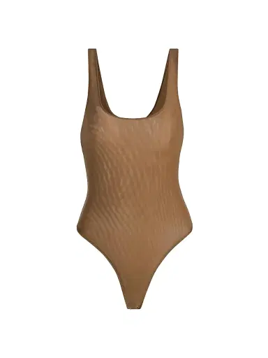 L'Agence Women's Kalea Scoopneck Tank Bodysuit - Dark Macchiato - Size XXL | Thumbnail 1