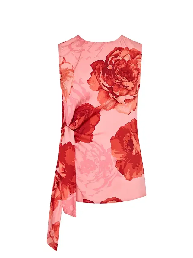 Milly Women's Serena Floral Sleeveless Top - Pink Multi