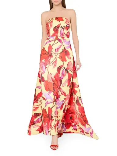 Milly Women's Dorothy Printed Taffeta Dress | Thumbnail 2 Milly Women's Dorothy Printed Taffeta Dress | Thumbnail 2