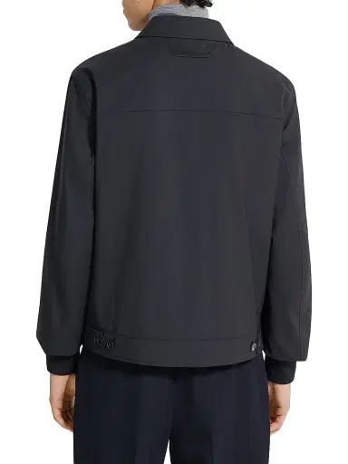 Zegna Men's Trofeo Elements Wool Blouson - Navy Blue - Size 44 | Thumbnail 3