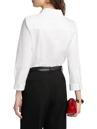 Carolina Herrera Women's Classic Cotton Blouse | Thumbnail 5 Carolina Herrera Women's Classic Cotton Blouse | Thumbnail 5