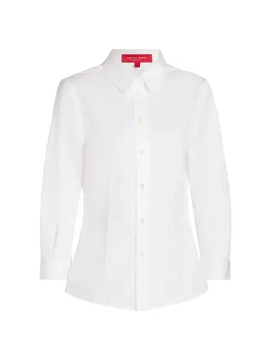 Carolina Herrera Women's Classic Cotton Blouse | Thumbnail 1 Carolina Herrera Women's Classic Cotton Blouse | Thumbnail 1