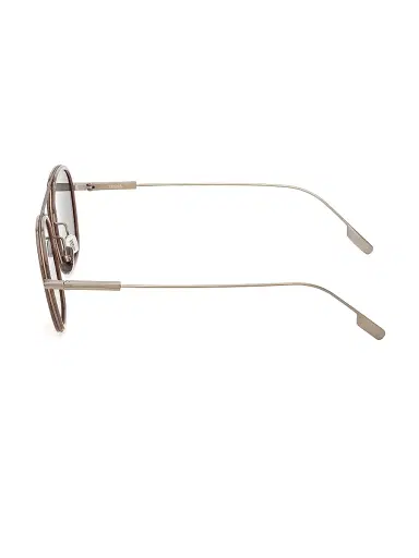 ZEGNA Men's Titanium Round 51MM Sunglasses - Brown Grey | Thumbnail 3 ZEGNA Men's Titanium Round 51MM Sunglasses - Brown Grey | Thumbnail 3