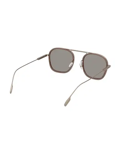 ZEGNA Men's Titanium Round 51MM Sunglasses - Brown Grey | Thumbnail 6 ZEGNA Men's Titanium Round 51MM Sunglasses - Brown Grey | Thumbnail 6