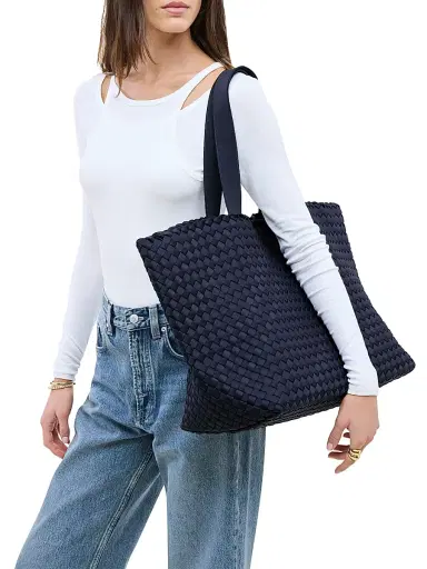Naghedi Women's Como Tote Bag - Ink Blue | Thumbnail 3