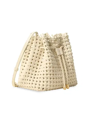 Naghedi Women's Mallorca Open Weave Bucket Bag | Thumbnail 3 Naghedi Women's Mallorca Open Weave Bucket Bag | Thumbnail 3