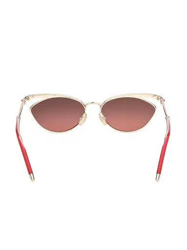 Christian Louboutin Women's 56MM Cat-Eye Sunglasses - Gold Red | Thumbnail 5