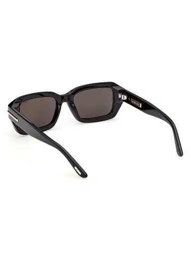 Tom Ford Women's 53MM Rectangular Sunglasses - Black | Thumbnail 4