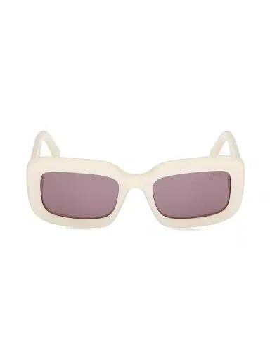 PUCCI Women's 52MM Rectangular Sunglasses - Ivory Violet | Thumbnail 3
