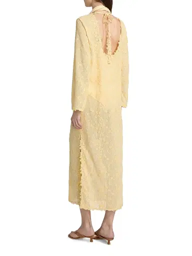 Kobi Halperin Women's London Floral-Embroidered Lace Cover-Up Maxi Dress - Chamomile - Size XL | Thumbnail 4 Kobi Halperin Women's London Floral-Embroidered Lace Cover-Up Maxi Dress - Chamomile - Size XL | Thumbnail 4