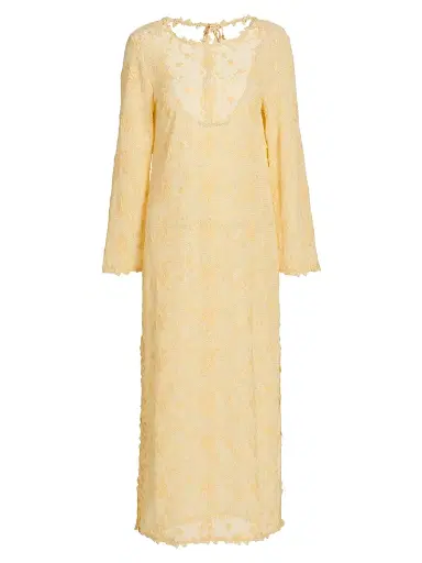 Kobi Halperin Women's London Floral-Embroidered Lace Cover-Up Maxi Dress - Chamomile - Size XL | Thumbnail 1 Kobi Halperin Women's London Floral-Embroidered Lace Cover-Up Maxi Dress - Chamomile - Size XL | Thumbnail 1