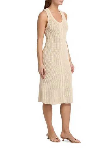 Kobi Halperin Women's Gia Rib-Knit Tank Midi-Dress - | Thumbnail 4