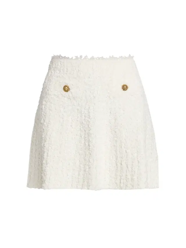 Women's Tweed Knit Miniskirt - Natural