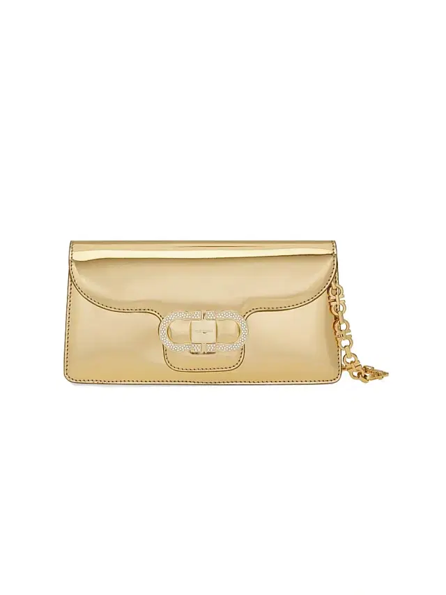 FERRAGAMO Women's Mini Gancini Leather Shoulder Bag - Mekong