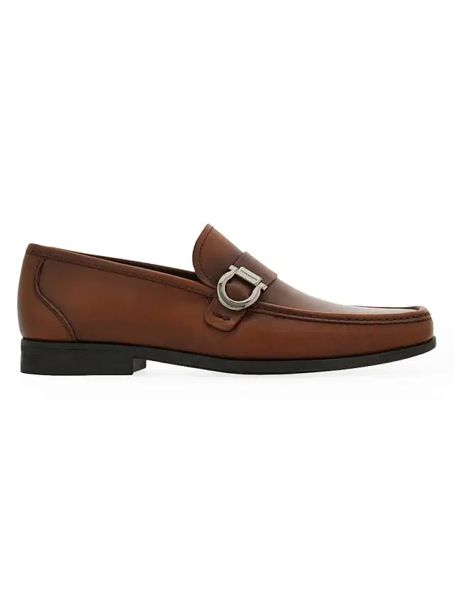 Men's Caspian Leather Loafers - Medium Brown
