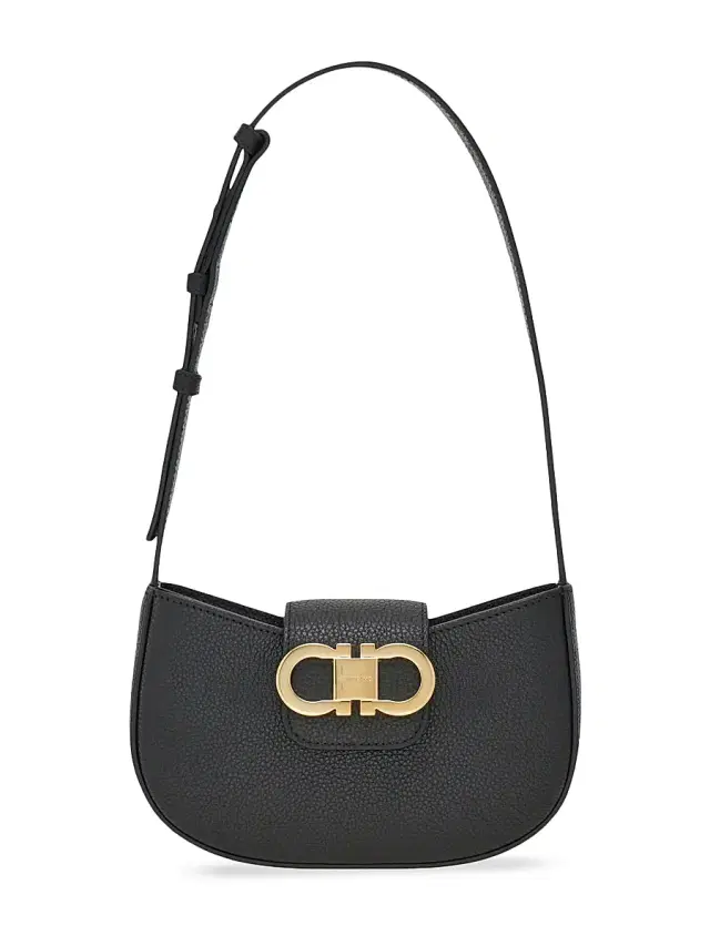 FERRAGAMO Women's Gabry Leather Shoulder Bag - Nero