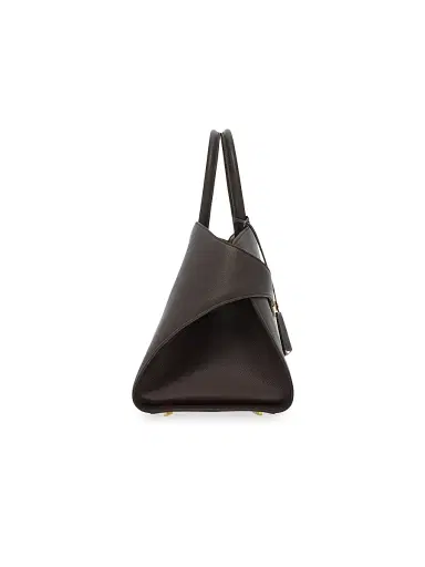 Ferragamo Women's Medium Hug Leather Top Handle Bag - Testa Burnt Ocra | Thumbnail 2